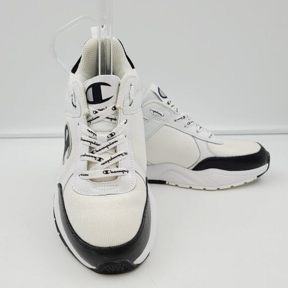 Champion 93 Eighteen Block 6 YOUTH Athletic Sneaker White Multi CKS10001Y EUC - Picture 1 of 8